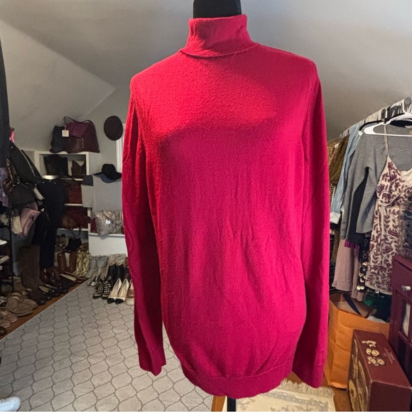 EXPRESS Merino Wool Turtleneck Sweater Sz XL (Red, Blue, Green, Navy) - Picture 2 of 7